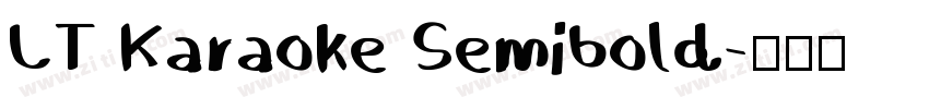 LT Karaoke Semibold字体转换
